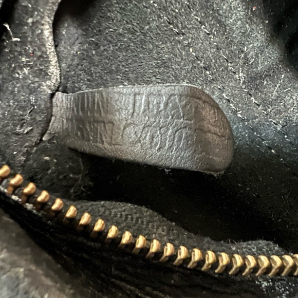 FRYE Black Distressed Leather Convertible Backpack FREE SHIPPING! - Picture 7 of 9